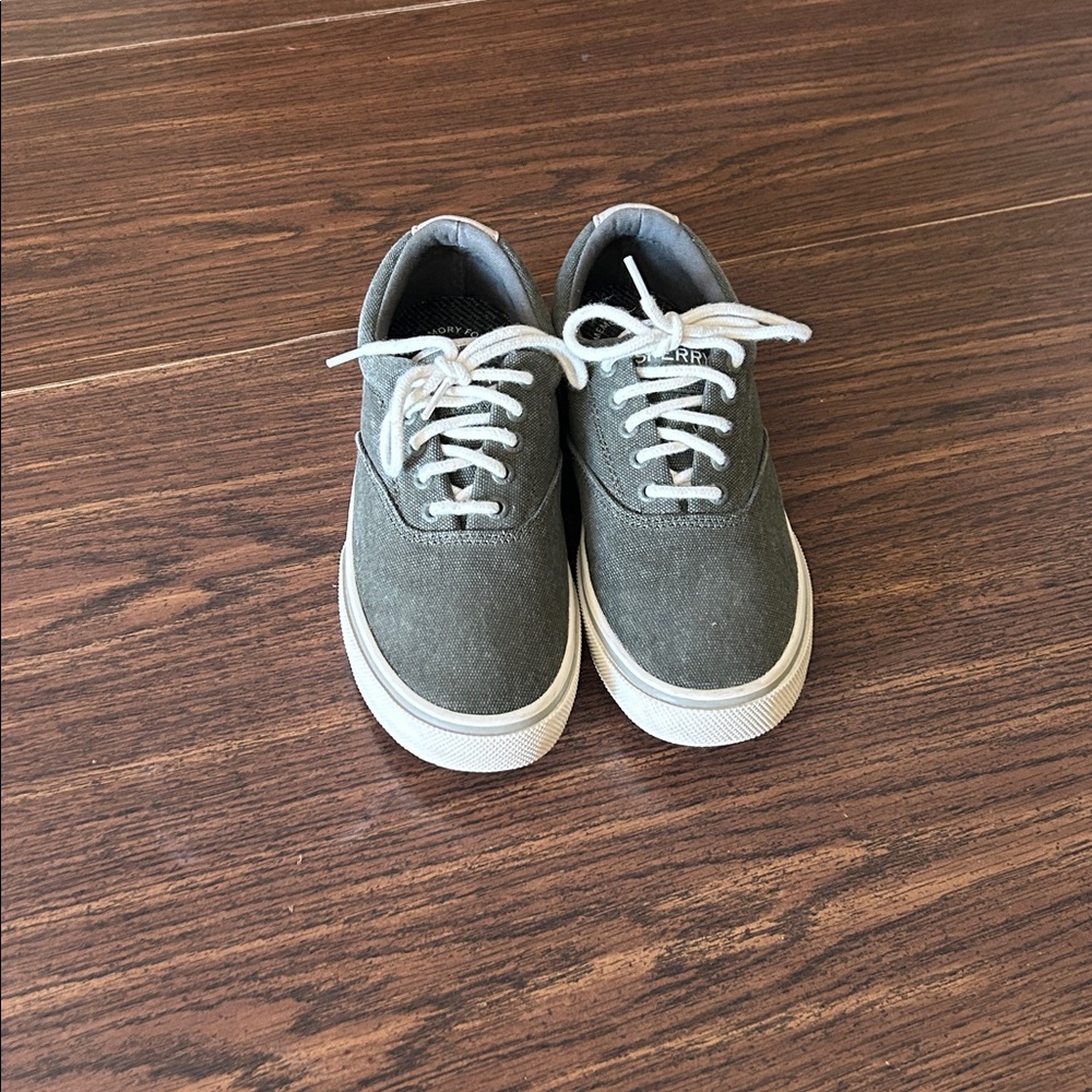 Sperry Gray Canvas Sneakers
